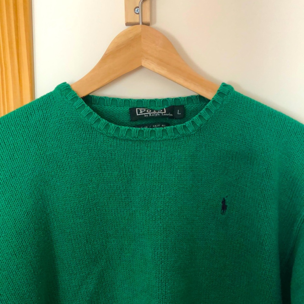 Green Ralph Lauren sweater